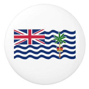 British Indian Ocean Territory Flag Ceramic Knob