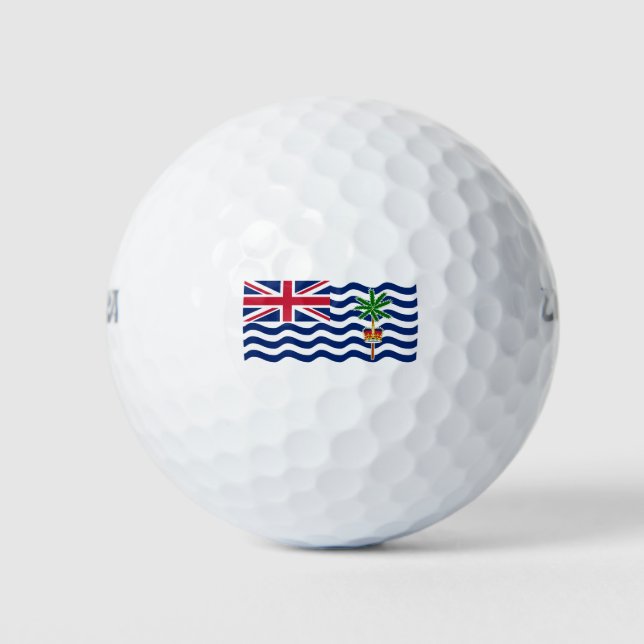 British Indian Ocean Territory Flag Golf Balls (Front)