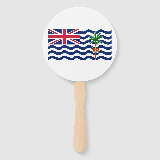 British Indian Ocean Territory Flag Hand Fan (Front)