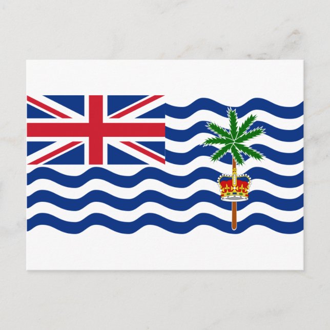 British Indian Ocean Territory Flag IO Postcard (Front)