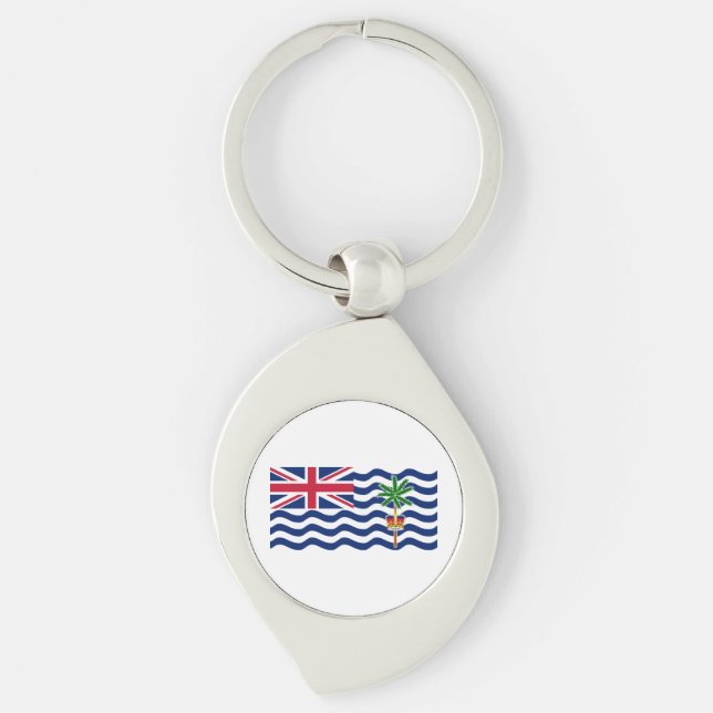 British Indian Ocean Territory Flag Key Ring (Front)