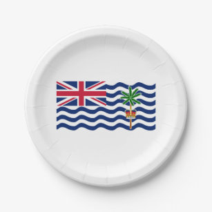 British Indian Ocean Territory Flag Paper Plate