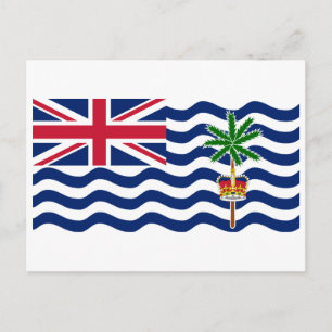 British Indian Ocean Territory Flag Postcard