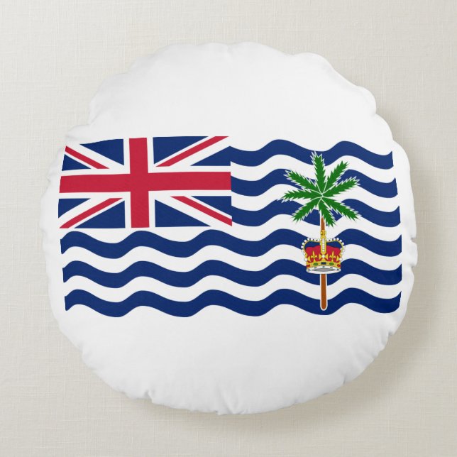 British Indian Ocean Territory Flag Round Cushion (Front)