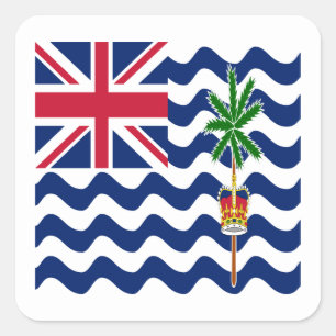 British Indian Ocean Territory Flag Square Sticker