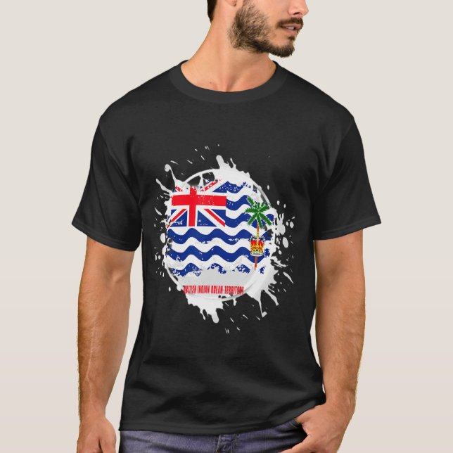 British Indian Ocean Territory Splash T-Shirt (Front)