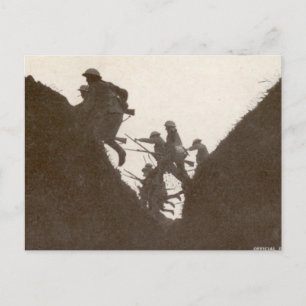 British Infantry Assault Postcard