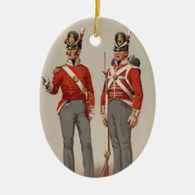 British Infantry Ceramic Tree Decoration (Front)