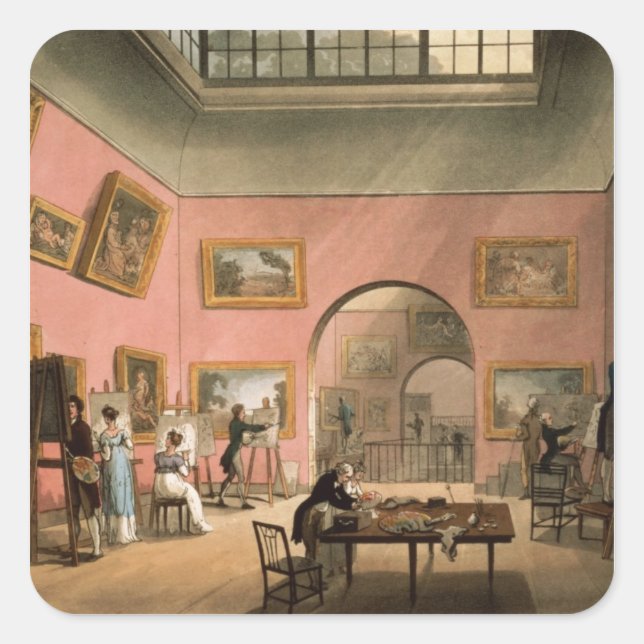 British Institution, Pall Mall Square Sticker (Front)