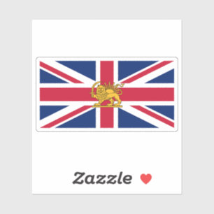 British–Iranian Heritage Flag Lion and Sun Meets