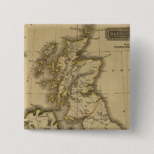 British Islands 2 15 Cm Square Badge