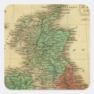 British Islands 4 Square Sticker