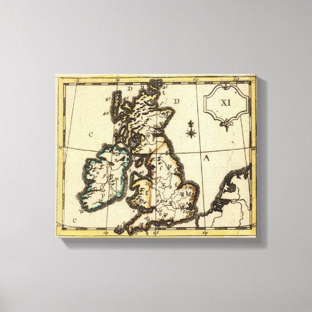 British Isles 3 Canvas Print (Front)