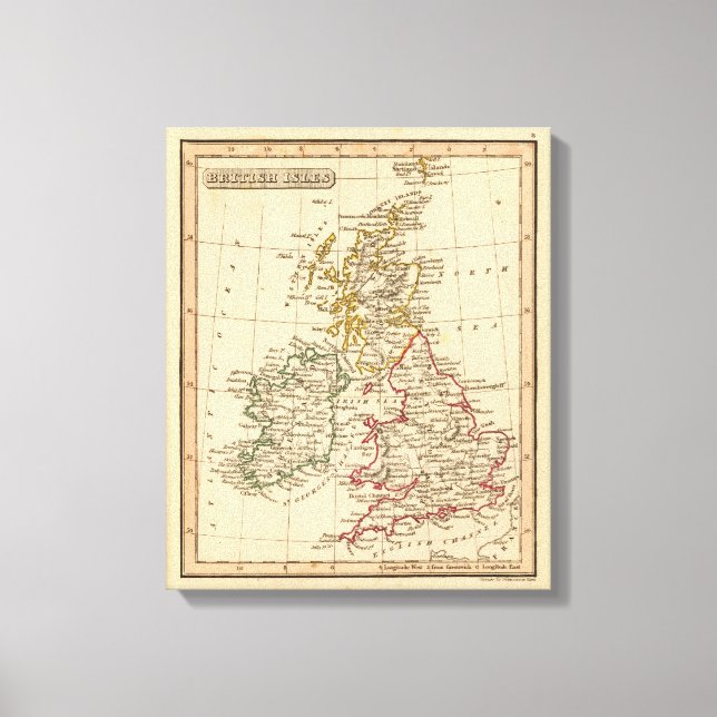 British Isles 4 Canvas Print (Front)