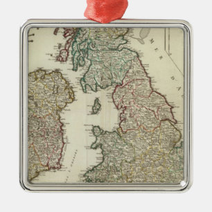 British Isles 4 Metal Tree Decoration