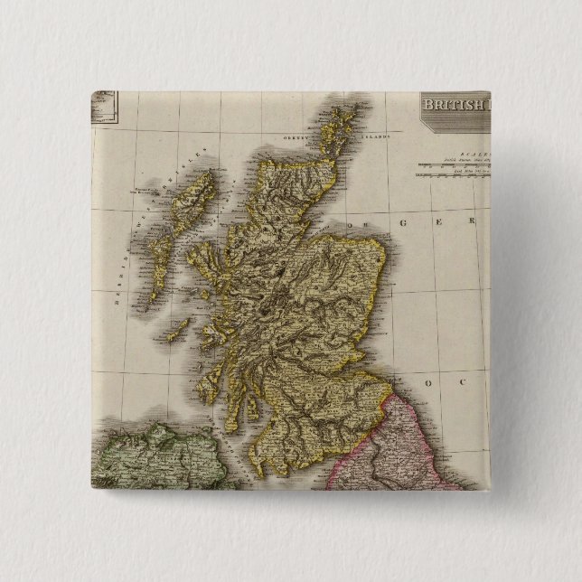British Isles 7 15 Cm Square Badge (Front)