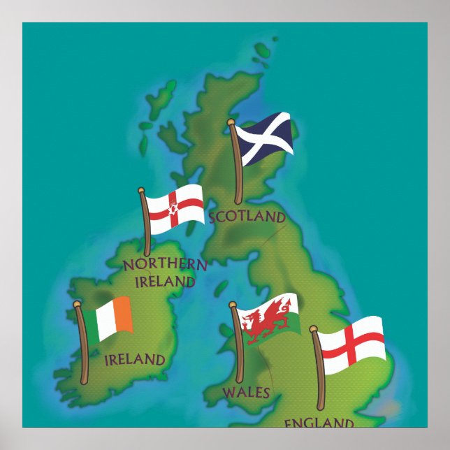 British Isles and Ireland Poster (Front)