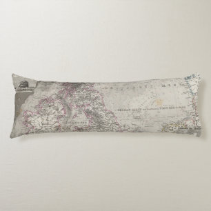 British Isles and surrounding sea Body Cushion