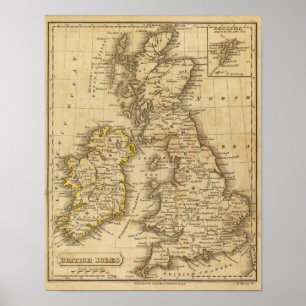 British Isles, Asia Poster