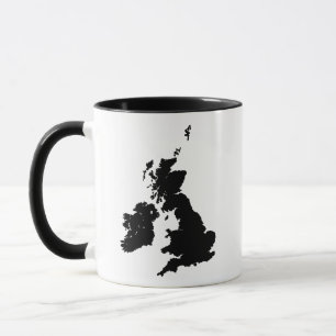 British Isles - Black Mug