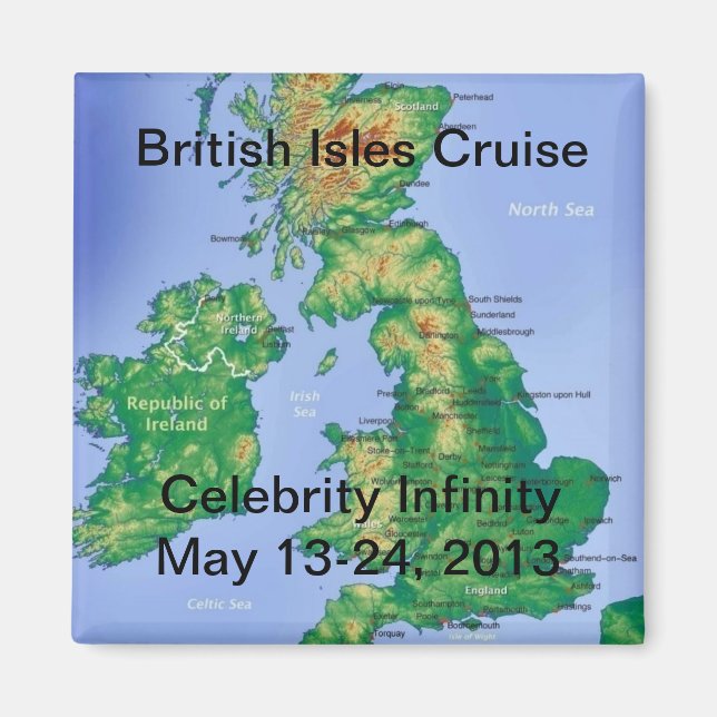 British Isles Cruise Magnet 2013 (Front)