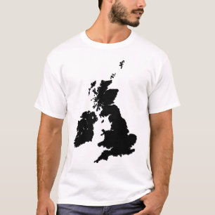 British Isles in Black T-Shirt
