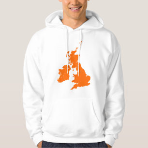 British Isles in Orange Hoodie