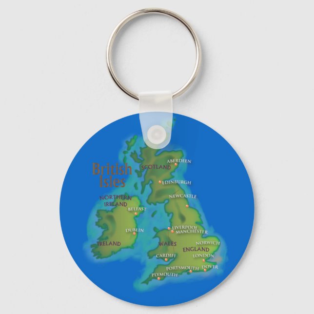 British Isles Key Ring (Front)