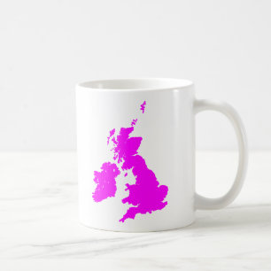 British Isles - Magenta Coffee Mug