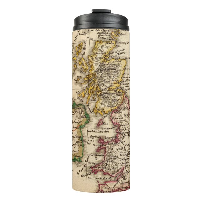 British Isles Map 2 Thermal Tumbler (Front)