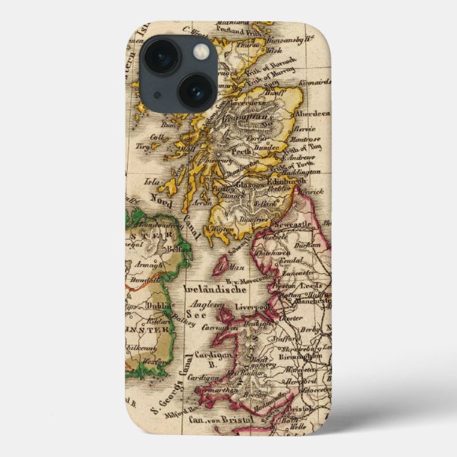 British Isles Map Case-Mate iPhone Case (Back)