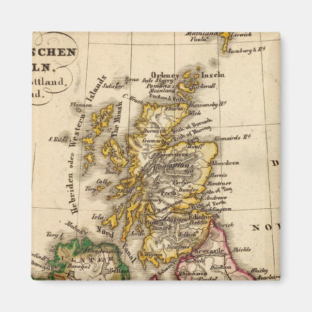 British Isles Map Magnet (Front)
