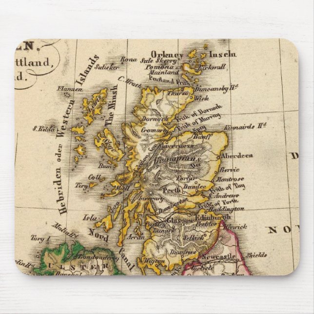 British Isles Map Mouse Mat (Front)