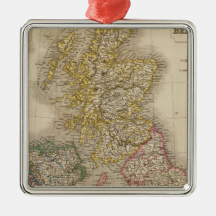 British Isles Metal Tree Decoration