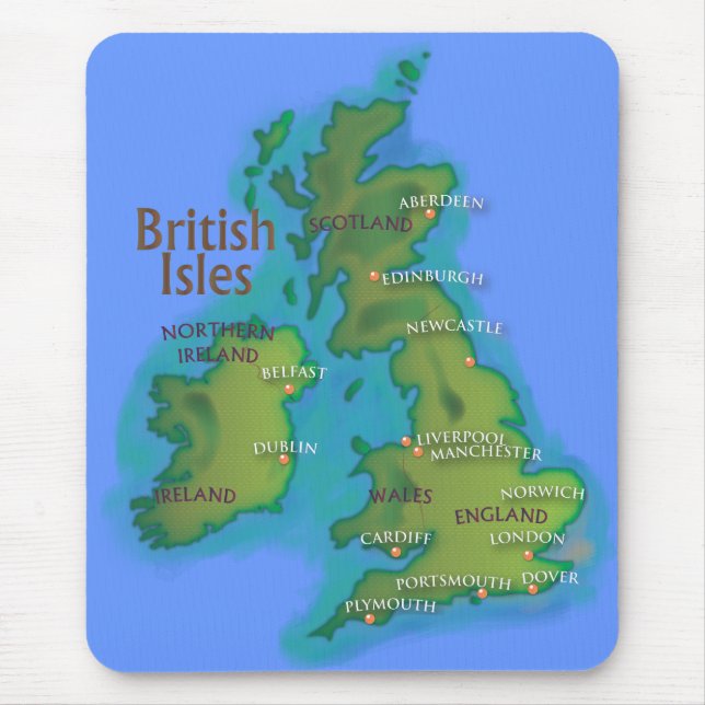 British Isles Mouse Mat (Front)