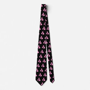 British Isles - Pink on Black Tie