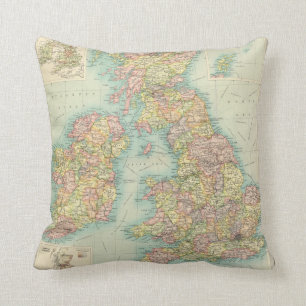 British Isles political map Cushion