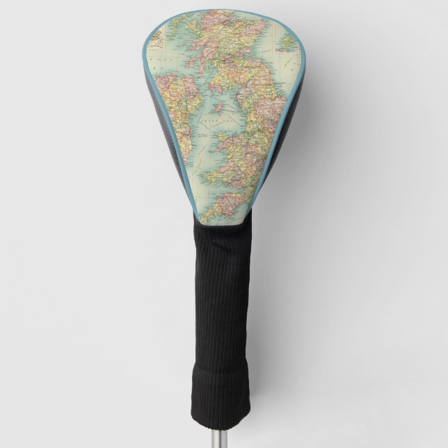 British Isles political map Golf Head Cover (Front)