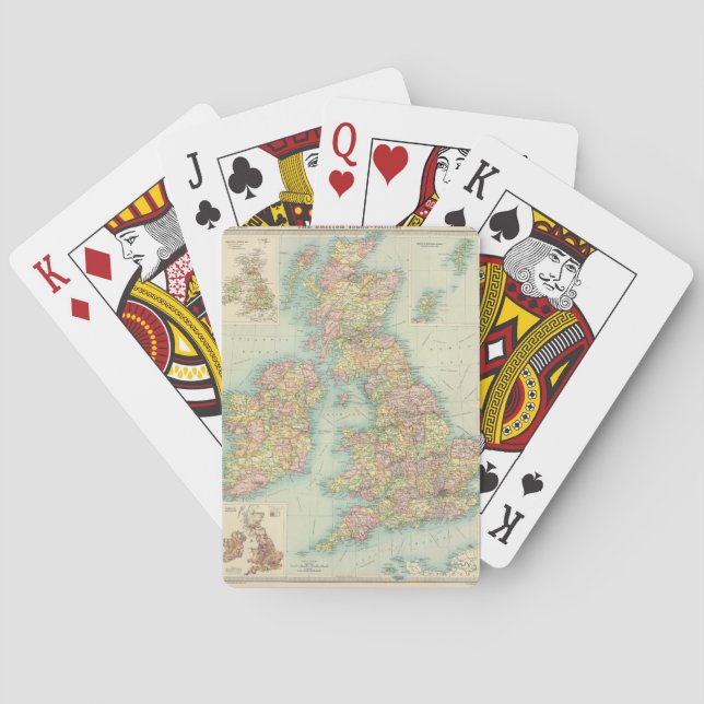 British Isles - political. Playing Cards (Back)