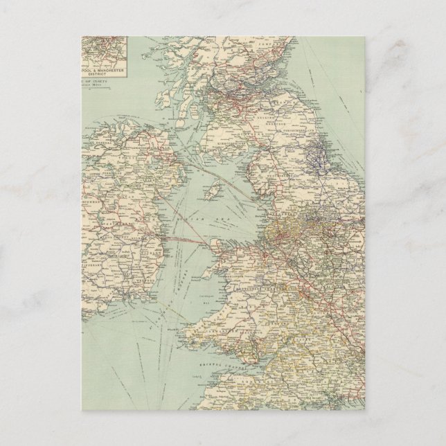 British Isles railways Postcard (Front)