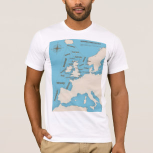 British Isles Shipping Forecast in colour T-Shirt