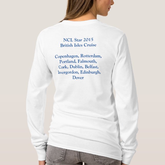 British Isles Star 2015 Cruise Long-Sleeved Tee (Back)