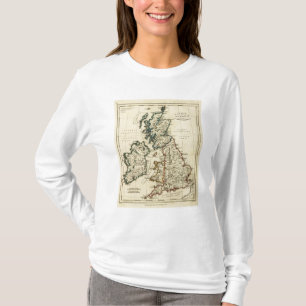 British Isles with boundaries outlined T-Shirt