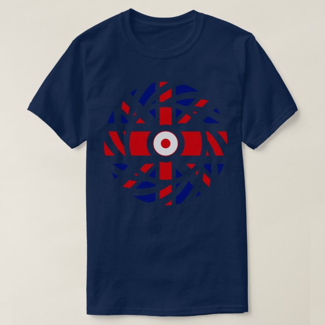 British Japanese Multinational Patriot Flag T-Shirt (Design Front)