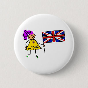 British Kid 6 Cm Round Badge