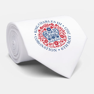 British King III Charles Memorabilia Coronation Tie