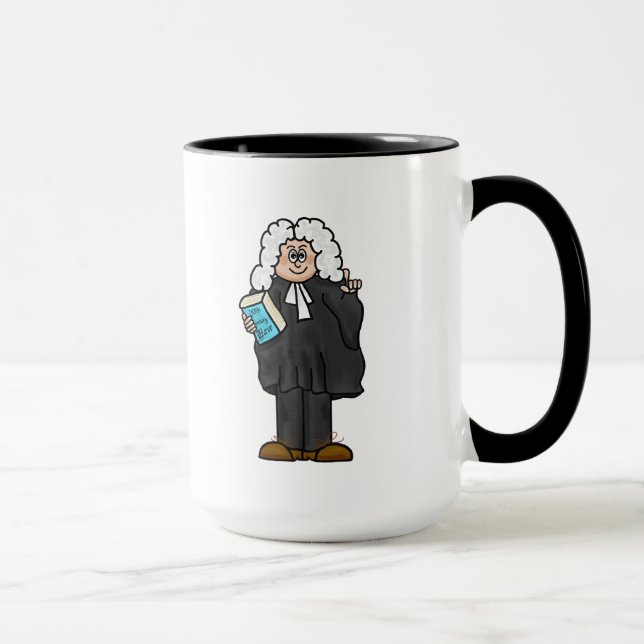 British Lawyer with Wig Mug (Right)