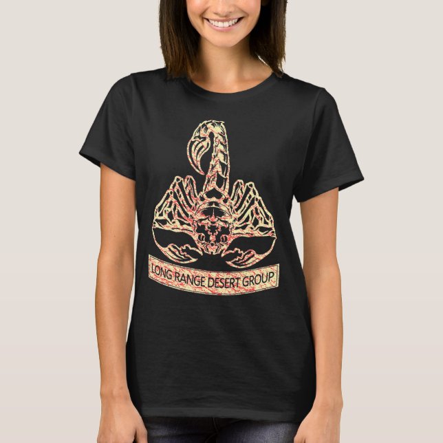 British Lrdg Special Force Range Desert Group Ww2 T-Shirt (Front)