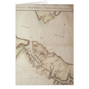 British map of the Siege of Yorktown, 1781