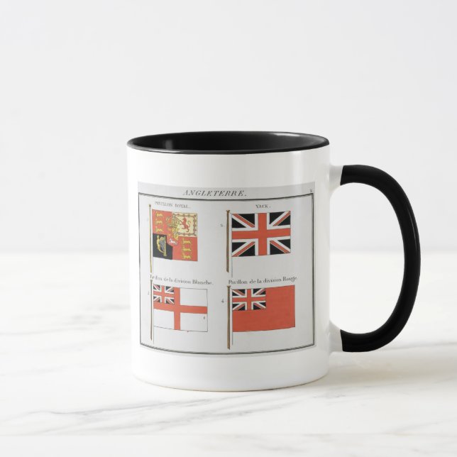 British Maritime Flags, from a French book of Flag Mug (Right)